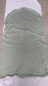 lot 116 image: 2 Child Size Thin Green Sleeping Bags with White Interior
