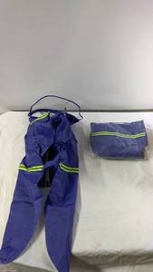 lot 118 image: Set of 2 Dog Rain Suits with High-Visibility Stripes