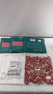 lot 119 image: Christmas Pillow Covers and Table Decor Set