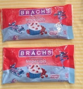 lot 154 image: 2 Bags of Brachs Cinnamon Imperials Candy, Great for Baking
