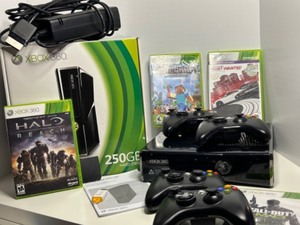 Xbox 360 Console 250GB with Controllers and 5 Games Bundle