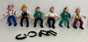 lot 156 image: Vintage Playmates Dick Tracy Action Figures Lot of 6 with Accessories
