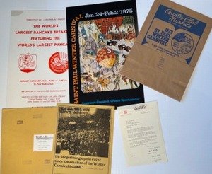 lot 184 image: Collection of St. Paul Winter Carnival Memorabilia