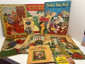 lot 190 image: Set of 11 Vintage Childrens Storybooks by Whitman, Saalfield, and Samuel Lowe
