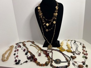 lot 211 image: Collection of Assorted Fashion Necklaces and Beaded Jewelry