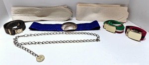 lot 118 image: Collection of Assorted Belts and Chain with Coin Pendant