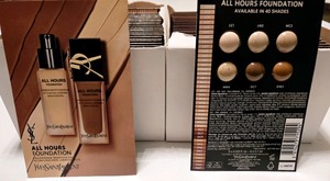 lot 53 image: 48 YVES SAINT LAURENT All Hours Foundation Sample Cards