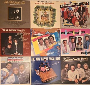 lot 62 image: Collection of 9 Vinyl Records by The Bill Gaither Trio and Vocal Band