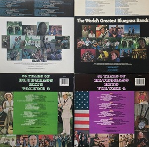 lot 69 image: Worlds Greatest BLUEGRASS BANDS Vinyl Records Volumes 1-4