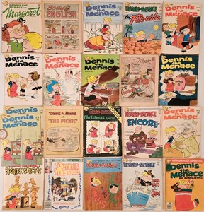 lot 90 image: Vintage Collection of 20 Dennis the Menace Comic Books