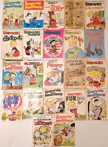 lot 91 image: Collection of 22 Vintage Dennis the Menace Comic Books