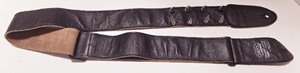 lot 95 image: Vintage Levys Genuine Leather Guitar Strap with Metal Studs