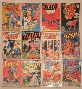 lot 108 image: Collection of 12 Vintage The Flash Comic Books