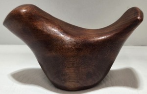 lot 114 image: Mid-Century Modern Carved Wooden Bird Sculpture