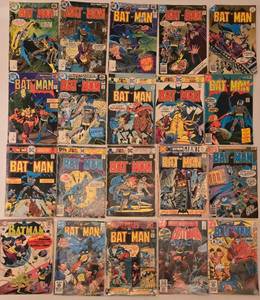 lot 253 image: Collection of 20 Vintage Batman Comic Books