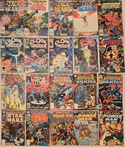 lot 282 image: Collection of 20 Vintage MARVEL and Sci-Fi Comic Books