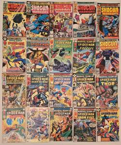 lot 287 image: Collection of 20 Marvel Comic Books SPIDER-MAN and SHOGUN WARRIORS