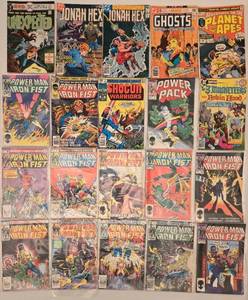 lot 288 image: Collection of 20 Vintage MARVEL Comic Books with Colorful Illustrations