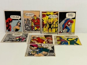 lot 301 image: RARE 1960s Philadelphia Gum MARVEL Character Hero Collectible CARD Lot of 8