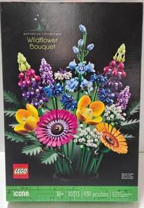 lot 311 image: LEGO Icons Botanical Collection Wildflower Bouquet 939 pcs Set