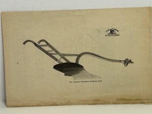 lot 327 image: Antique 1912 JOHN DEERE Advertising Page for Their Worlds Standard Walking Plow