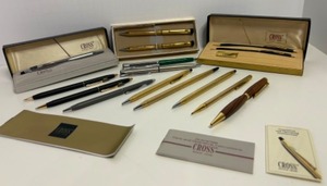 lot 326 image: Large Collection of CROSS Vintage and Modern Pen Pencil Sets & a Few GARLAND 10kt Gold Filled