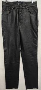 lot 341 image: Vintage Mens Black 7 Leather Pants