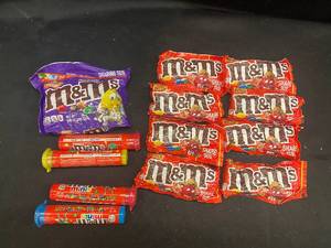 zz - Assorted M&Ms Candy Lot with Sharing Size Packs and Tubes