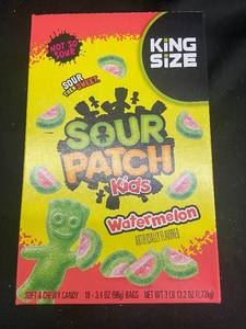 Lot of 18 King Size Sour Patch Kids Watermelon Candy Bags