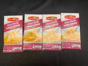 W - Set of 4 Our Family Mini Shells Three Cheese Dinner