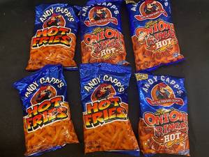 Y - Collection of Andy Capps Hot Fries and Hot Onion Rings