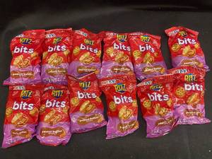 XX - Set of 12 Ritz Bits Peanut Butter Sandwich Crackers Big Bags