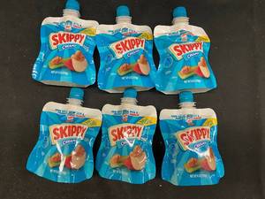 YY - Lot of 6 Skippy Creamy Peanut Butter Pouches