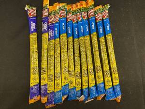 YY - Collection of 10 Slim Jim Snack Sticks - Mild and Honey BBQ Flavors