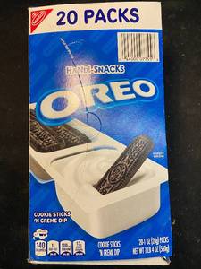 JJJ - 20 Packs of Oreo Handi-Snacks Cookie Sticks n Creme Dip