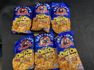 MMM - Set of 6 Andy Capps Beer Battered Onion Rings Snacks