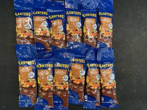 NNN - Lot of 12 Planters Nuts & Chocolate Trail Mix Packs