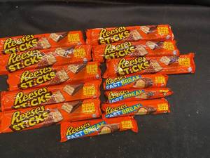 PPP - Collection of Reeses Sticks and Fast Break King Size Candy Bars