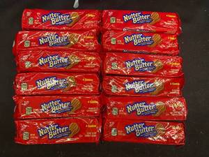 H - 12 Packs of Nutter Butter Peanut Butter Sandwich Cookies