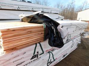 lot 1 image: 1 x 6 Western Red Cedar Tongue & Groove WP-4 V-Groove  Nickel Gap Reversible - 1440 Linear Feet