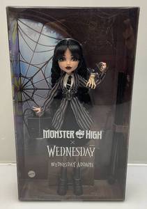 lot 187 image: Monster High Wednesday Addams Doll  Accessories (NEW)