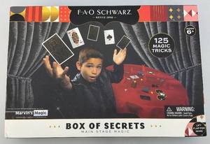 lot 189 image: FAO SCHWARZ 125 Magic Tricks BOX OF SECRETS Main Stage Magic (NIB)
