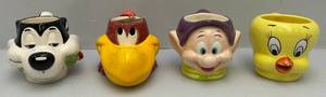 lot 236 image: Misc. Collectible Disney 3D Character Mugs
