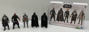 lot 4 image: Pre-Owned Disney Star Wars Action Figure 5 Pack (Missing Luke With Extra Darth Vader) Missing One Light Saber