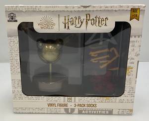 lot 10 image: Wizarding World HARRY POTTER Vinyl Figure 3-Pack Socks (NIB)
