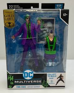 lot 13 image: Mcfarlane Gold Label Collection DC Multiverse (Two-Face) Artists Series (NIB)