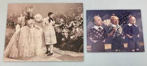 lot 21 image: Misc. Vintage Autographed WIZARD OF OZ Photos 1 8 x 10 1 11 x 14