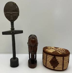 lot 85 image: Misc. Vintage African Items