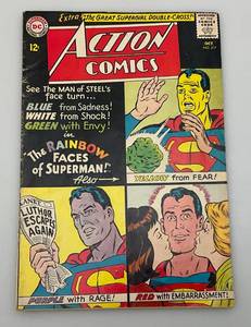 lot 92 image: 12 Cent Action Comics No. 317 The Rainbow Faces Of Supeerman (Bagged & Boarded)