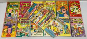 lot 96 image: Vintgae 50 Cent Richie Rich Comics (A Few Have Writing On Cover)